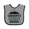 thumbnail image 1 of Inktastic Grandpa Hiking Buddy Hiker Boys Baby Bib, 1 of 4