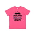 thumbnail image 1 of Inktastic Grandpa Hiking Buddy Hiker Youth T-Shirt, 1 of 5