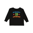 thumbnail image 1 of Inktastic Grandpa Is Awesome Boys or Girls Long Sleeve Toddler T-Shirt, 1 of 5