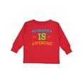thumbnail image 1 of Inktastic Grandpa Is Awesome Boys or Girls Long Sleeve Toddler T-Shirt, 1 of 5