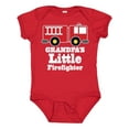 thumbnail image 1 of Inktastic Grandpa Little Firefighter Boys Fire Truck Boys Baby Bodysuit, 1 of 5