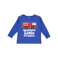 thumbnail image 1 of Inktastic Grandpa Little Firefighter Boys Fire Truck Boys Long Sleeve Toddler T-Shirt, 1 of 5