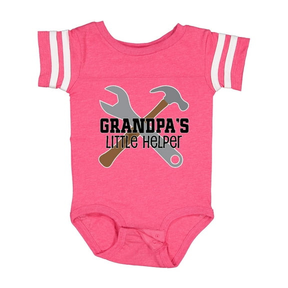 Inktastic Grandpa Little Helper Boys Baby Bodysuit