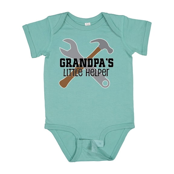 Inktastic Grandpa Little Helper Boys Baby Bodysuit