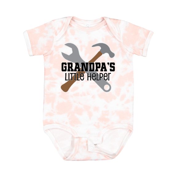 Inktastic Grandpa Little Helper Boys Baby Bodysuit