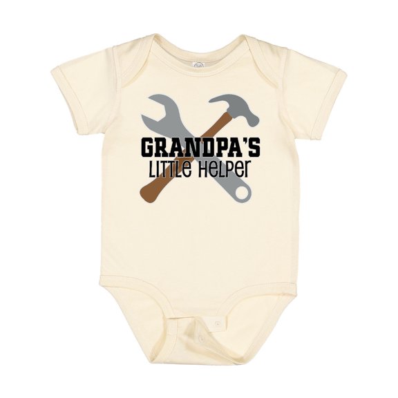 Inktastic Grandpa Little Helper Boys Baby Bodysuit