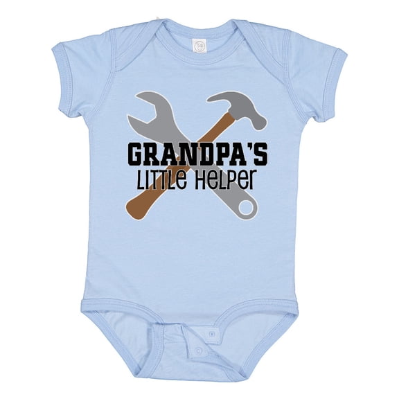 Inktastic Grandpa Little Helper Boys Baby Bodysuit