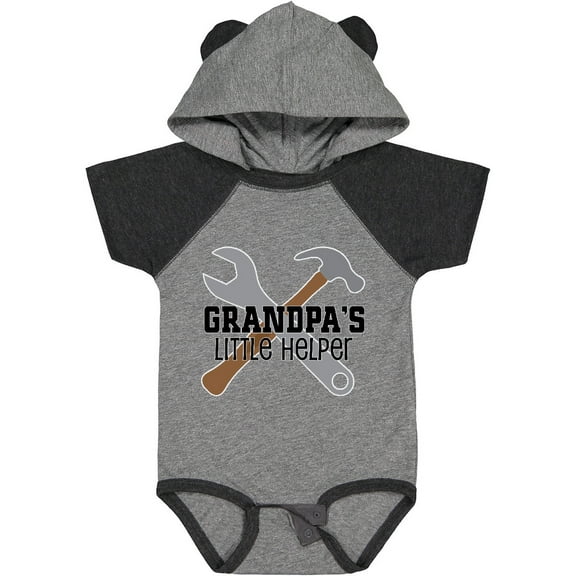 Inktastic Grandpa Little Helper Boys Baby Bodysuit
