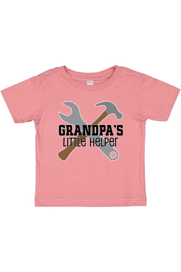 Grandpa Little Helper Boys Baby T-Shirt