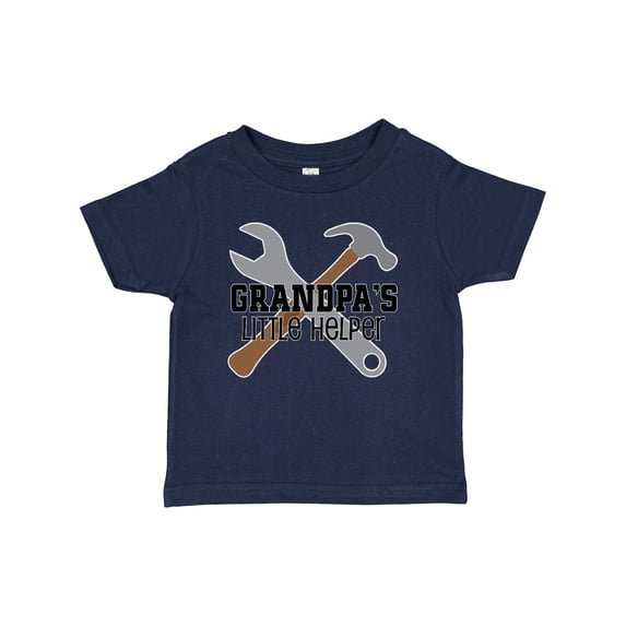 Inktastic Grandpa Little Helper Boys Baby T-Shirt