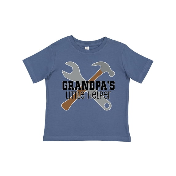 Inktastic Grandpa Little Helper Boys Toddler T-Shirt