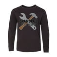 thumbnail image 1 of Inktastic Grandpa Little Helper Long Sleeve Youth T-Shirt, 1 of 5