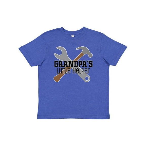 Inktastic Grandpa Little Helper Youth T-Shirt