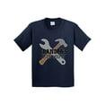 thumbnail image 1 of Inktastic Grandpa Little Helper Youth T-Shirt, 1 of 5