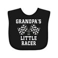 thumbnail image 1 of Inktastic Grandpa Little Racer Car Racing Boys Baby Bib, 1 of 4
