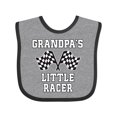 thumbnail image 1 of Inktastic Grandpa Little Racer Car Racing Boys Baby Bib, 1 of 4