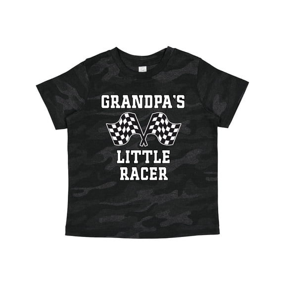 Inktastic Grandpa Little Racer Car Racing Boys Toddler T-Shirt