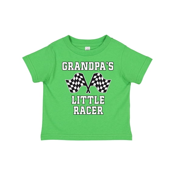 Inktastic Grandpa Little Racer Car Racing Boys Toddler T-Shirt