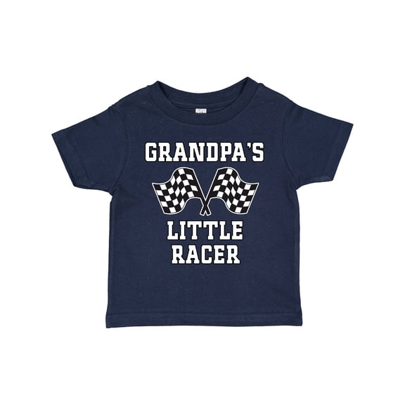 Inktastic Grandpa Little Racer Car Racing Boys Toddler T-Shirt