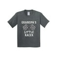 thumbnail image 1 of Inktastic Grandpa Little Racer Car Racing Youth T-Shirt, 1 of 5