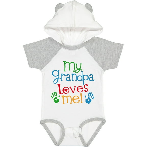 Inktastic Grandpa Loves Me Boys or Girls Baby Bodysuit