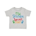 thumbnail image 1 of Inktastic Grandpa Loves Me Boys or Girls Toddler T-Shirt, 1 of 5