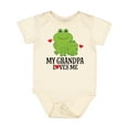 thumbnail image 1 of Inktastic Grandpa Loves Me Frog Boys or Girls Baby Bodysuit, 1 of 5
