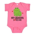 thumbnail image 1 of Inktastic Grandpa Loves Me Frog Boys or Girls Baby Bodysuit, 1 of 5