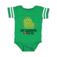 thumbnail image 1 of Inktastic Grandpa Loves Me Frog Boys or Girls Baby Bodysuit, 1 of 5
