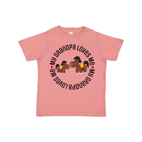 Inktastic Grandpa Loves Me Grandchild Horse Boys or Girls Toddler T-Shirt