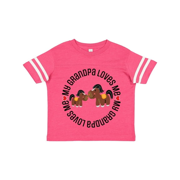 Inktastic Grandpa Loves Me Grandchild Horse Boys or Girls Toddler T-Shirt