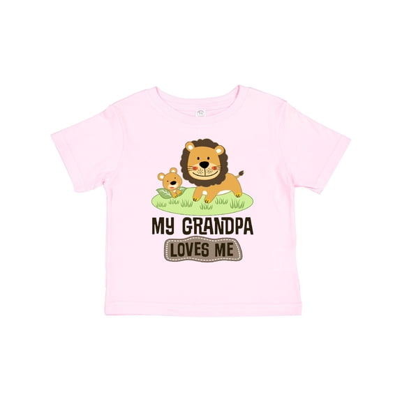 Inktastic Grandpa Loves Me Grandson Boys or Girls Toddler T-Shirt
