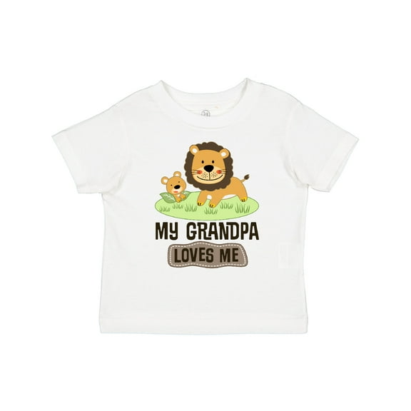 Inktastic Grandpa Loves Me Grandson Boys or Girls Toddler T-Shirt