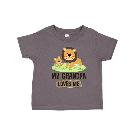 Inktastic Grandpa Loves Me Grandson Boys or Girls Toddler T-Shirt