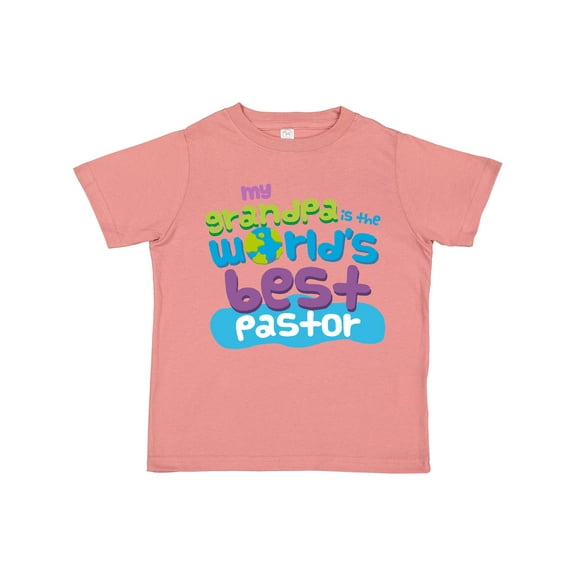 Inktastic Grandpa Worlds Best Pastor Boys or Girls Toddler T-Shirt