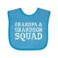 thumbnail image 1 of Inktastic Grandpa and Grandson Squad Boys or Girls Baby Bib, 1 of 4