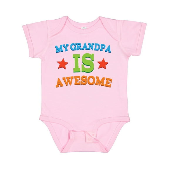 Inktastic Grandpa is Awesome Boys or Girls Baby Bodysuit