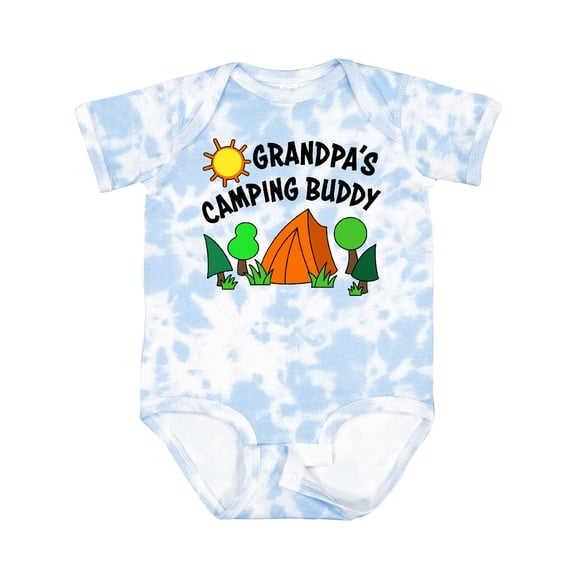 Inktastic Grandpa's Camping Buddy Boys or Girls Baby Bodysuit