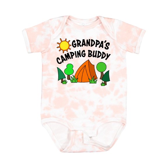 Inktastic Grandpa's Camping Buddy Boys or Girls Baby Bodysuit