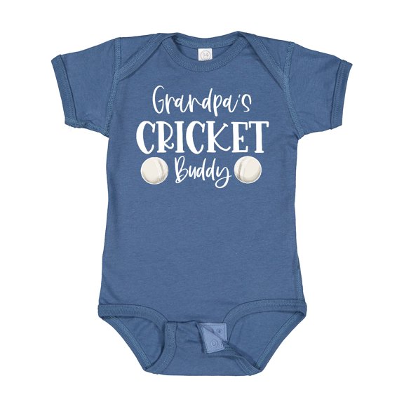 Inktastic Grandpa's Cricket Buddy Boys or Girls Baby Bodysuit
