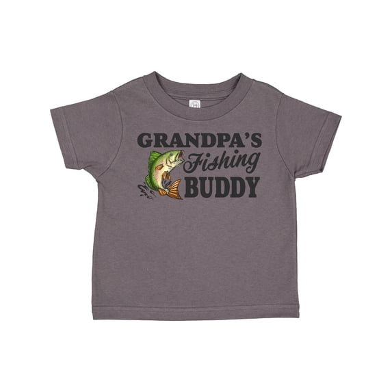 Inktastic Grandpa's Fishing Buddy Boys Toddler T-Shirt