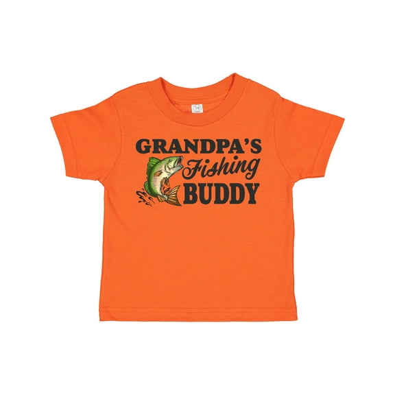 Inktastic Grandpa's Fishing Buddy Boys Toddler T-Shirt