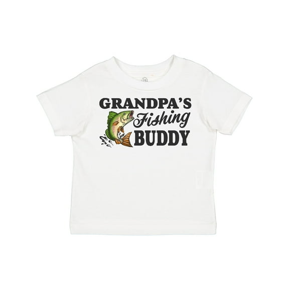 Inktastic Grandpa's Fishing Buddy Boys Toddler T-Shirt