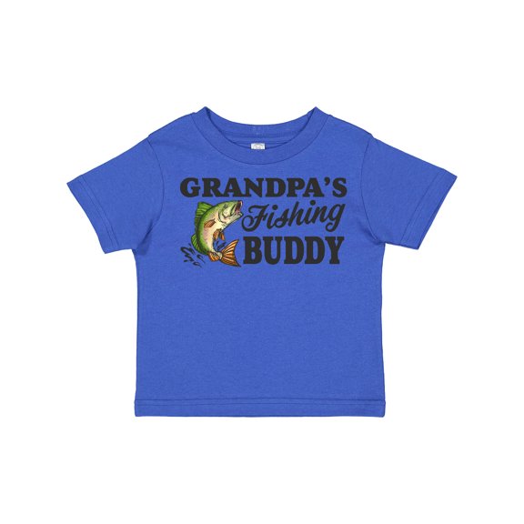 Inktastic Grandpa's Fishing Buddy Boys Toddler T-Shirt