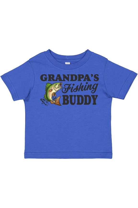 Grandpa's Fishing Buddy Boys Toddler T-Shirt