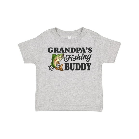 Inktastic Grandpa's Fishing Buddy Boys Toddler T-Shirt