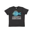 thumbnail image 1 of Inktastic Grandpa's Fishing Buddy Little Fisher Youth T-Shirt, 1 of 5