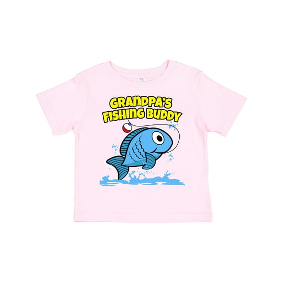 Inktastic Grandpa's Fishing Buddy (blue) Boys or Girls Toddler T-Shirt