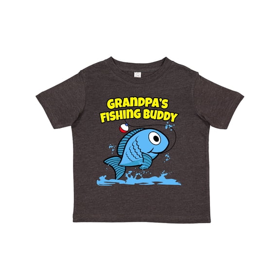 Inktastic Grandpa's Fishing Buddy (blue) Boys or Girls Toddler T-Shirt