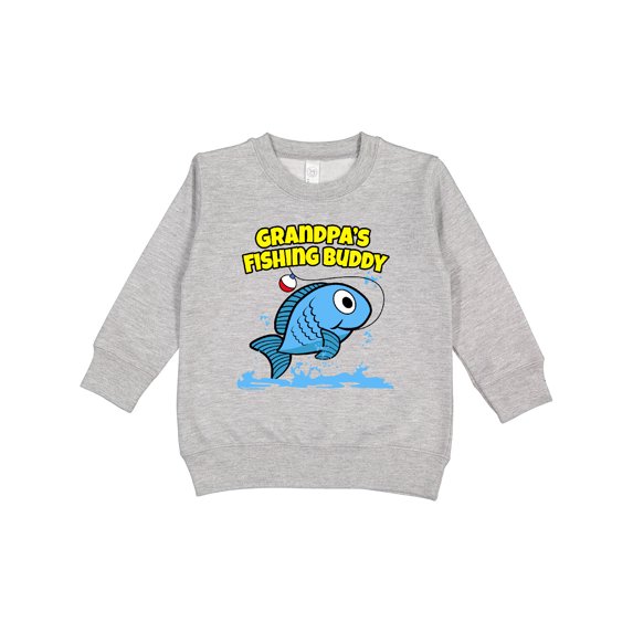 Inktastic Grandpa's Fishing Buddy (blue) Toddler Sweatshirt